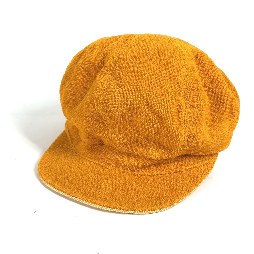 HERMES cap Cotton, Rayon Orange Hat cap cap Casquette Women 57  d