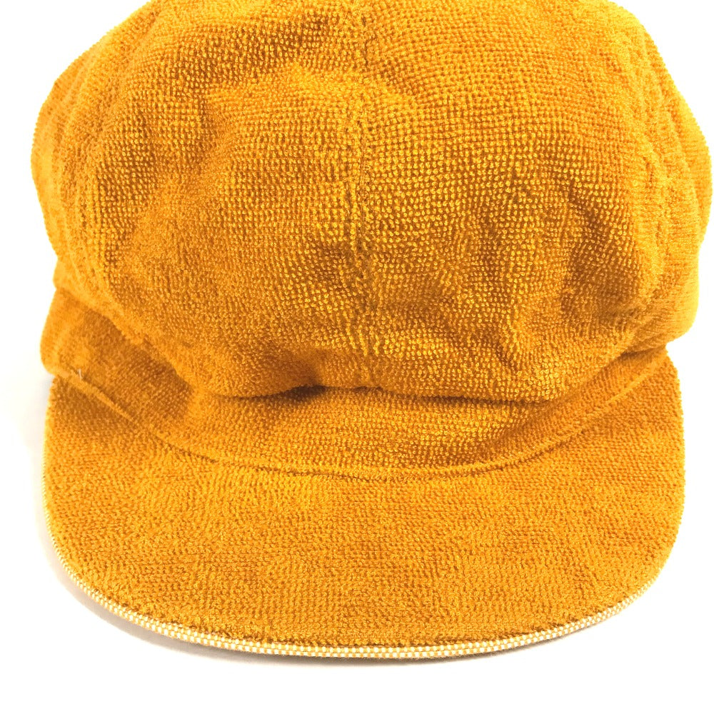 HERMES cap Cotton, Rayon Orange Hat cap cap Casquette Women 57  d