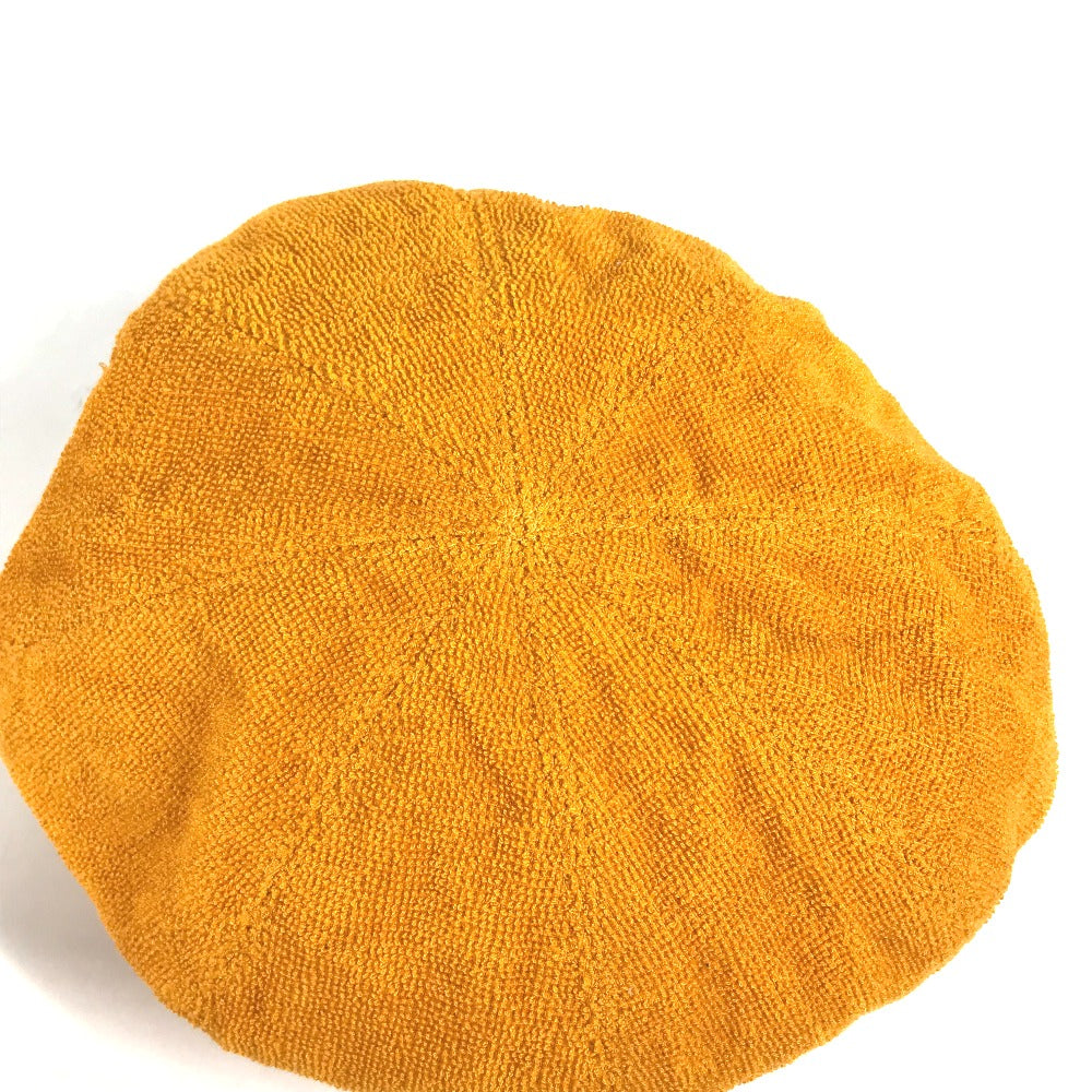 HERMES cap Cotton, Rayon Orange Hat cap cap Casquette Women 57  d