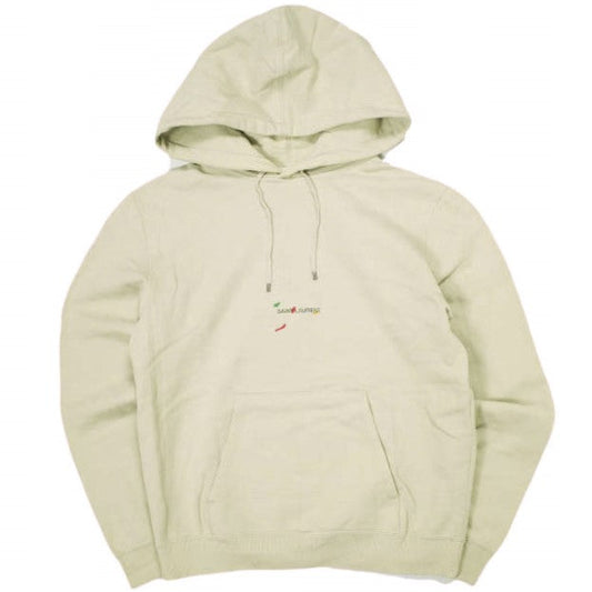 Saint Laurent Paris Ribbed Goosh Hooded Sweatshirt Cotton Sweatshirt
