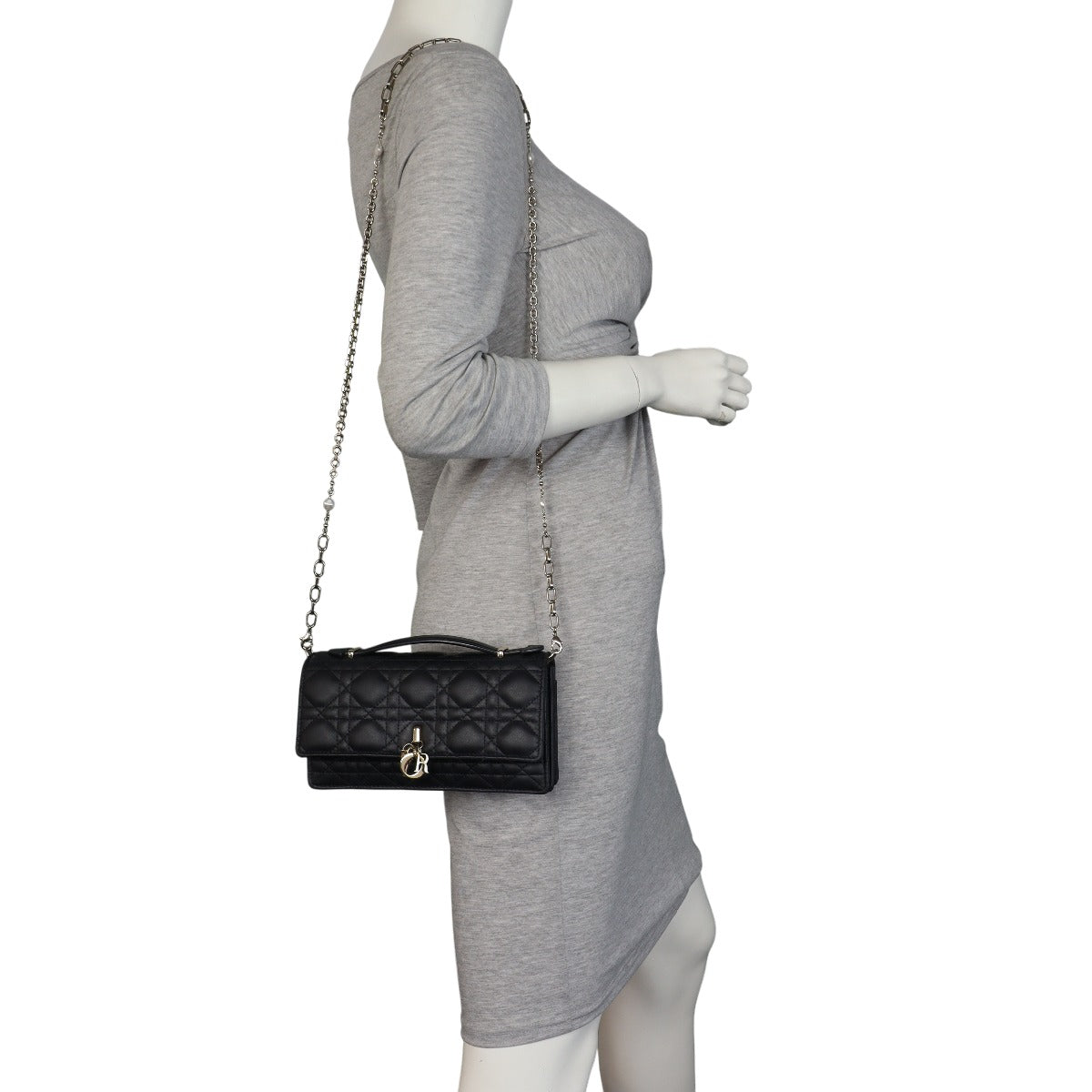Dior My Dior Top Handle Mini Clutch on Chain