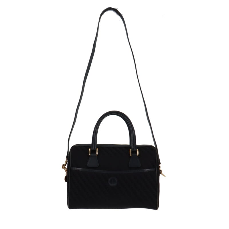 Gucci   Nylon & Leather GG Bowling Bag Large