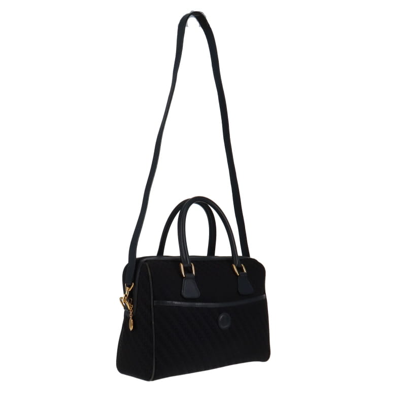 Gucci   Nylon & Leather GG Bowling Bag Large