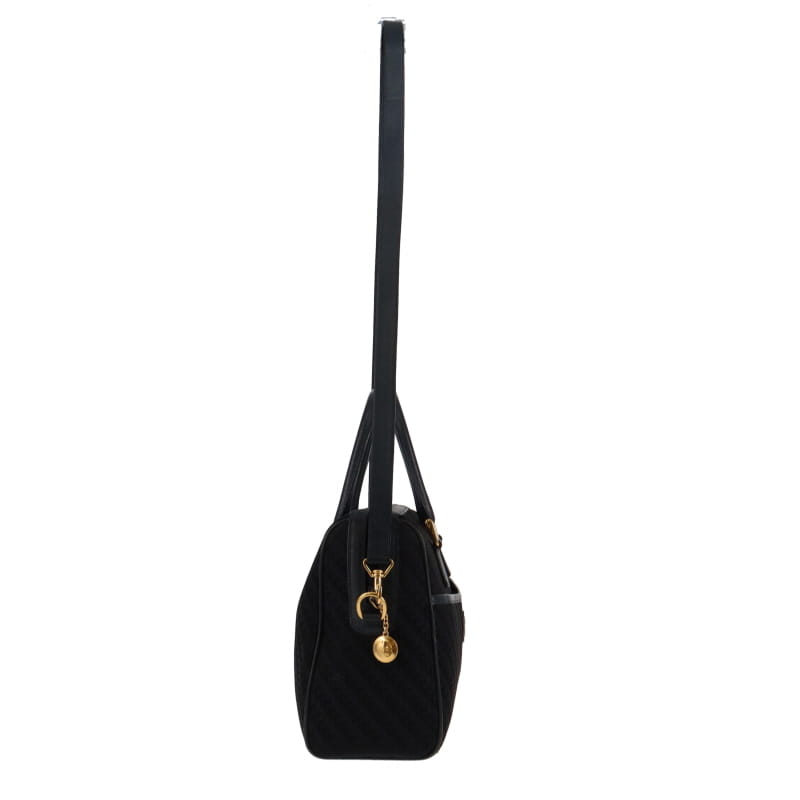 Gucci   Nylon & Leather GG Bowling Bag Large