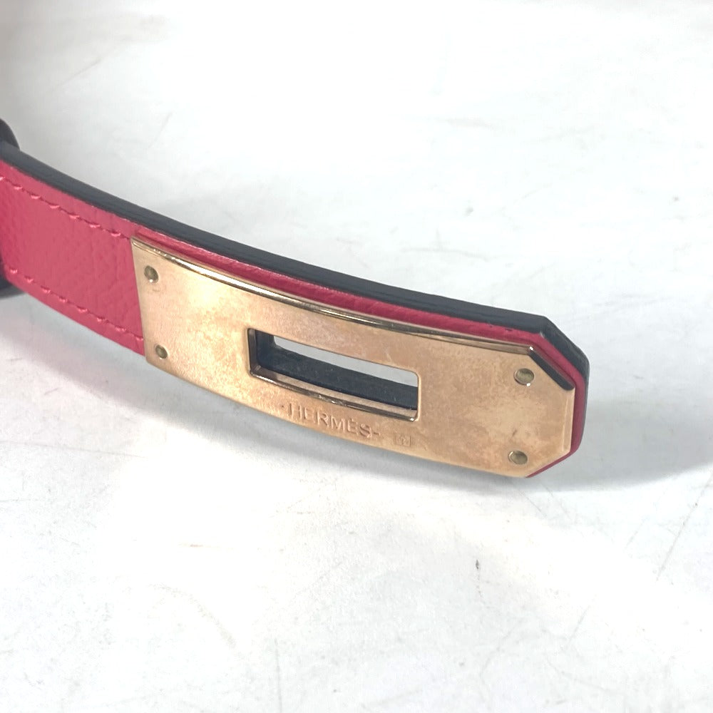 HERMES belt leather pink Kelly Belt Women  d