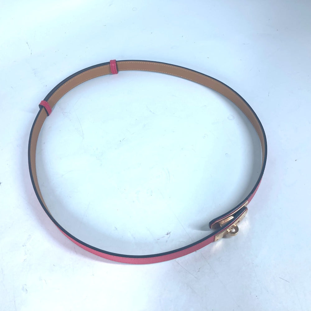 HERMES belt leather pink Kelly Belt Women  d