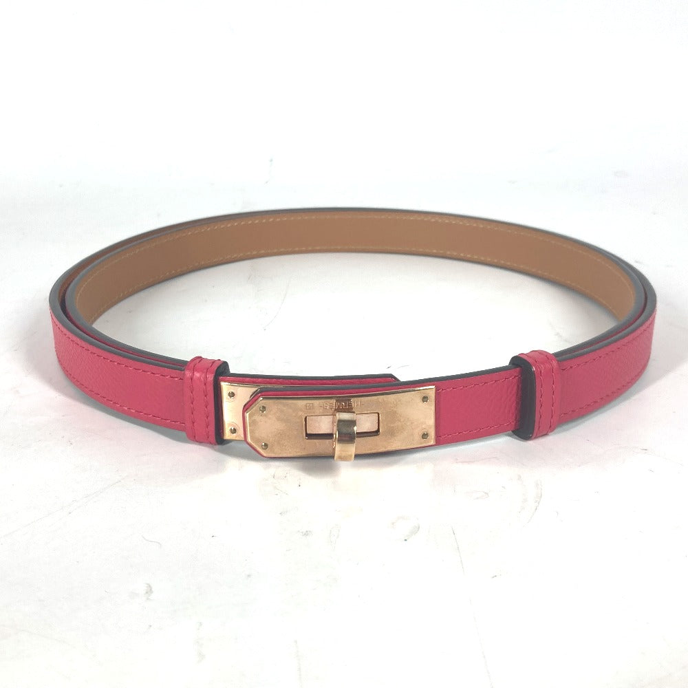 HERMES belt leather pink Kelly Belt Women  d