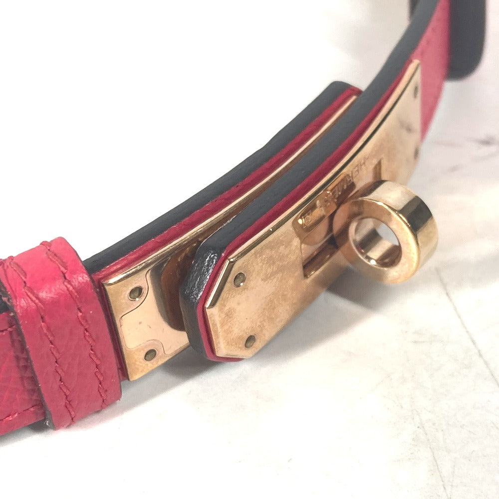 HERMES belt leather pink Kelly Belt Women  d