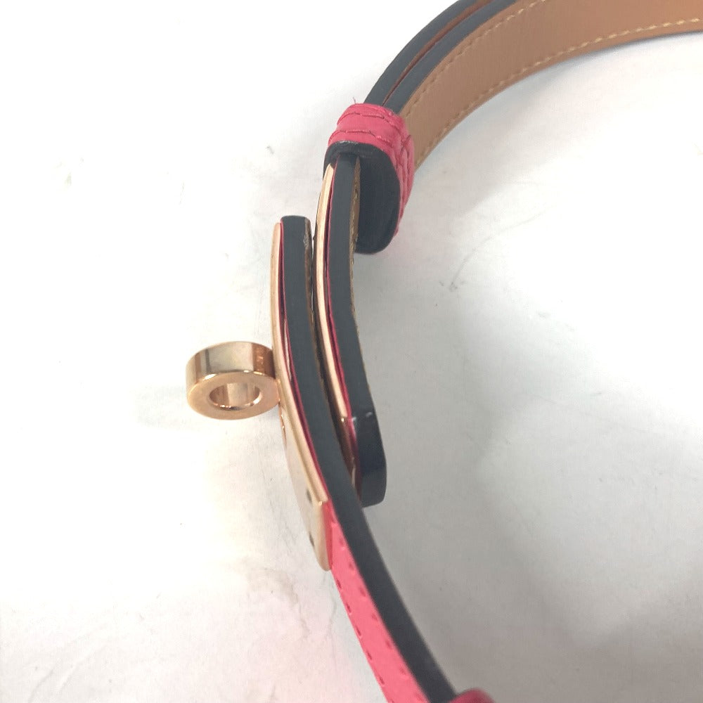 HERMES belt leather pink Kelly Belt Women  d
