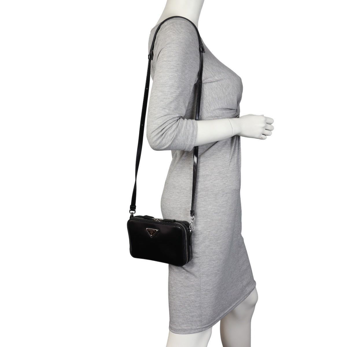 Prada Brushed Leather Brique Bag