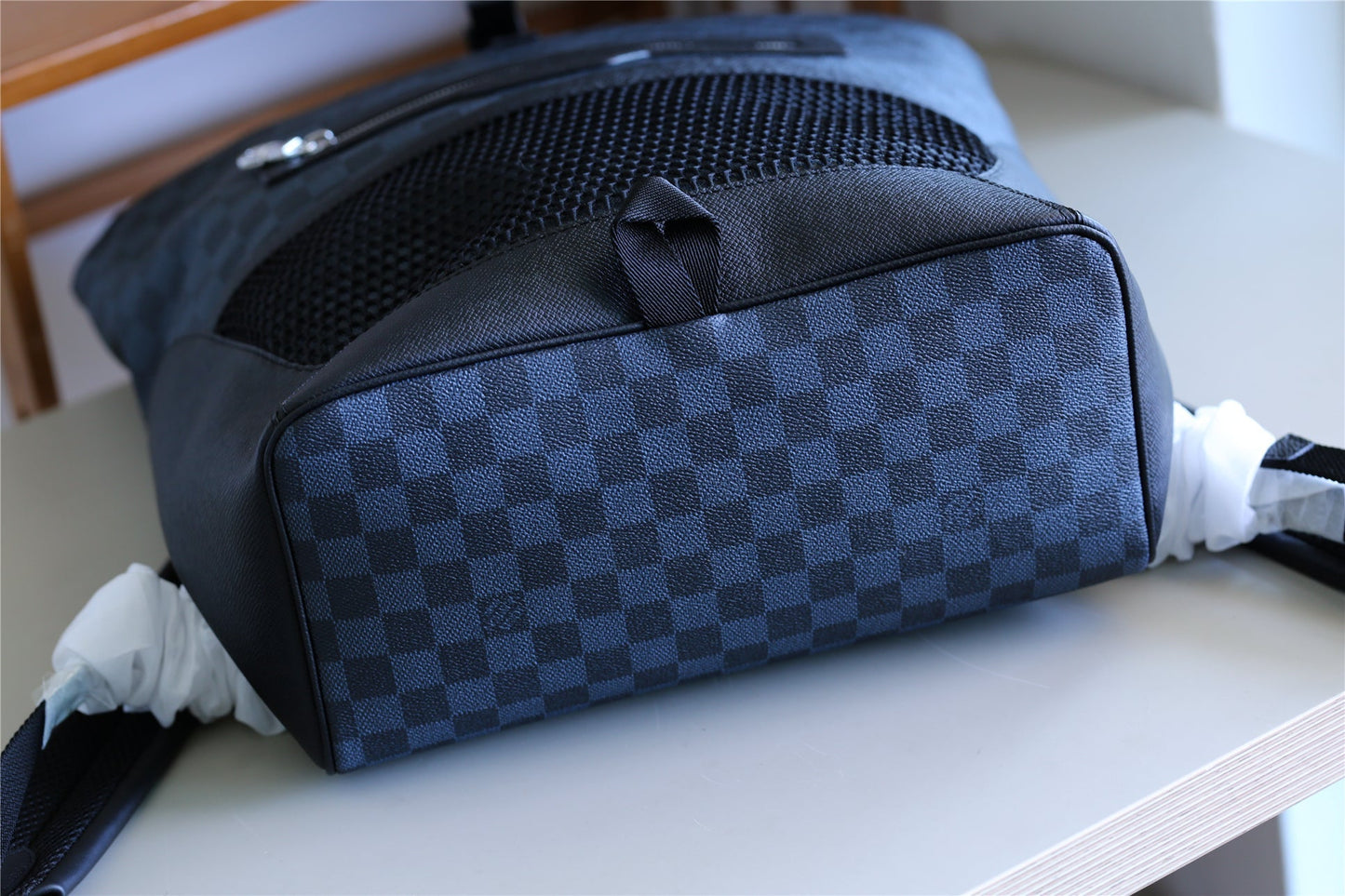Top Quality Matchpoint Backpack Damier Cobalt Taiga For Men, Bags 51cm Top Quality N40009