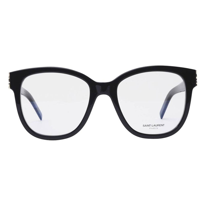 Saint Laurent Eyeglasses Square Full Rim, Black Frame and Clear Demo Lenses Lens SLM97001