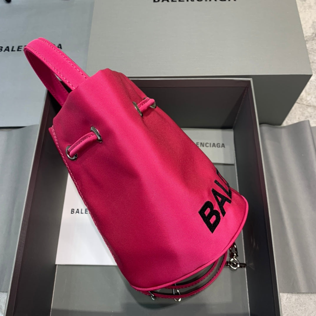 Top Quality Le Cagole MeTop Qualityum Bucket Bag In Dark Pink, For Women,  Bags 11.8in/30cm