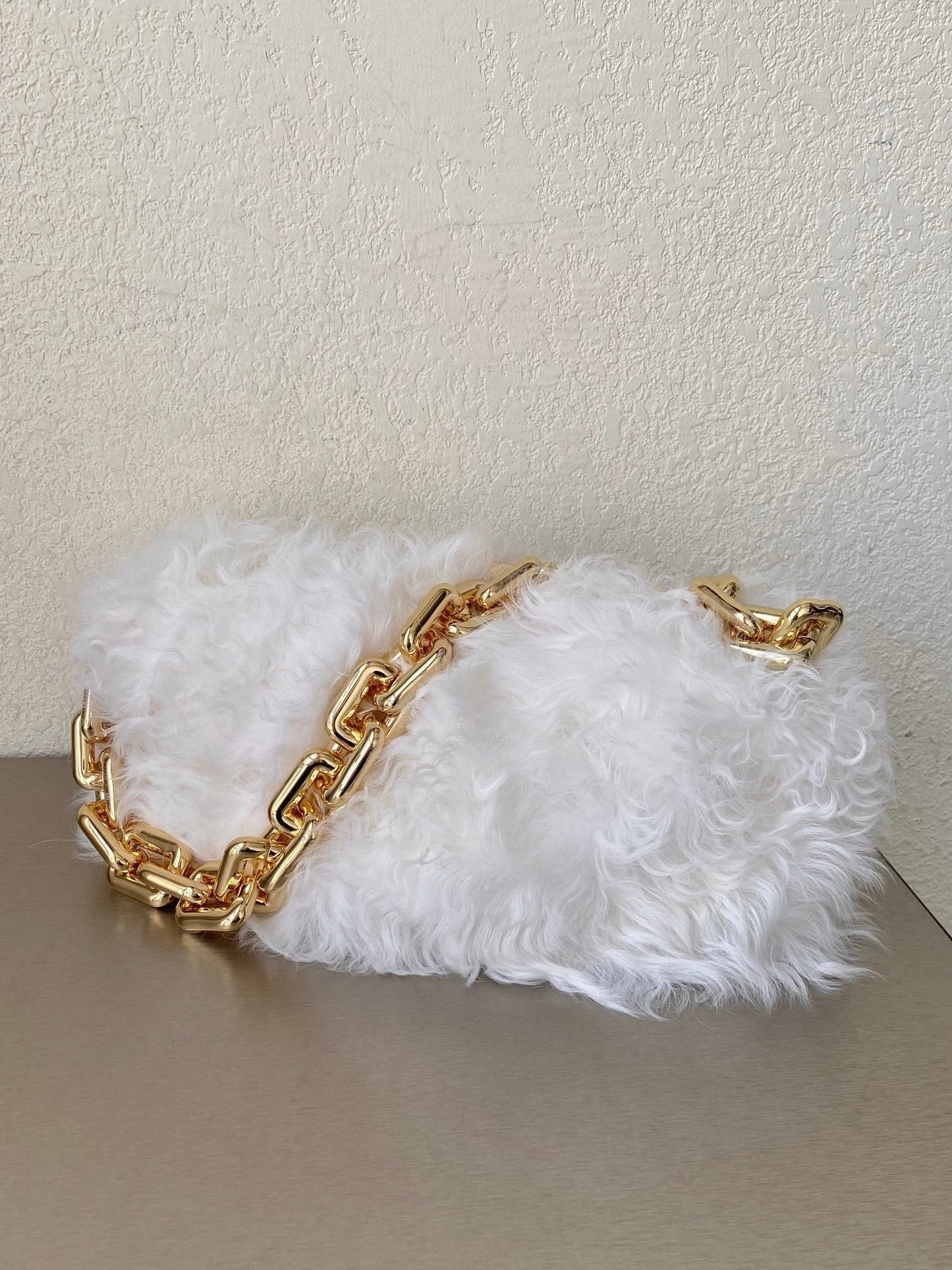 Top Quality Chain Pouch White, For Women, Bags 12.2in/31cm