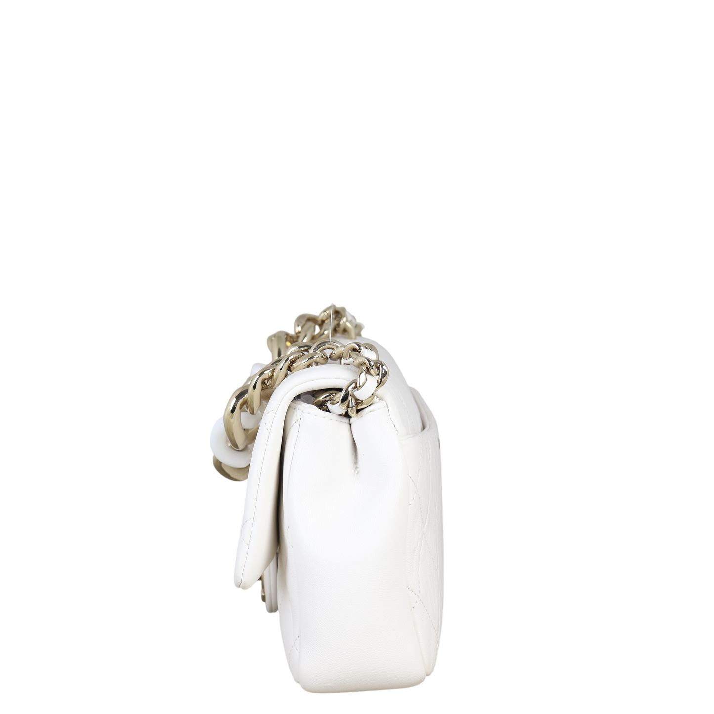 Chanel Elegant Plexi Double Chain Flap Bag