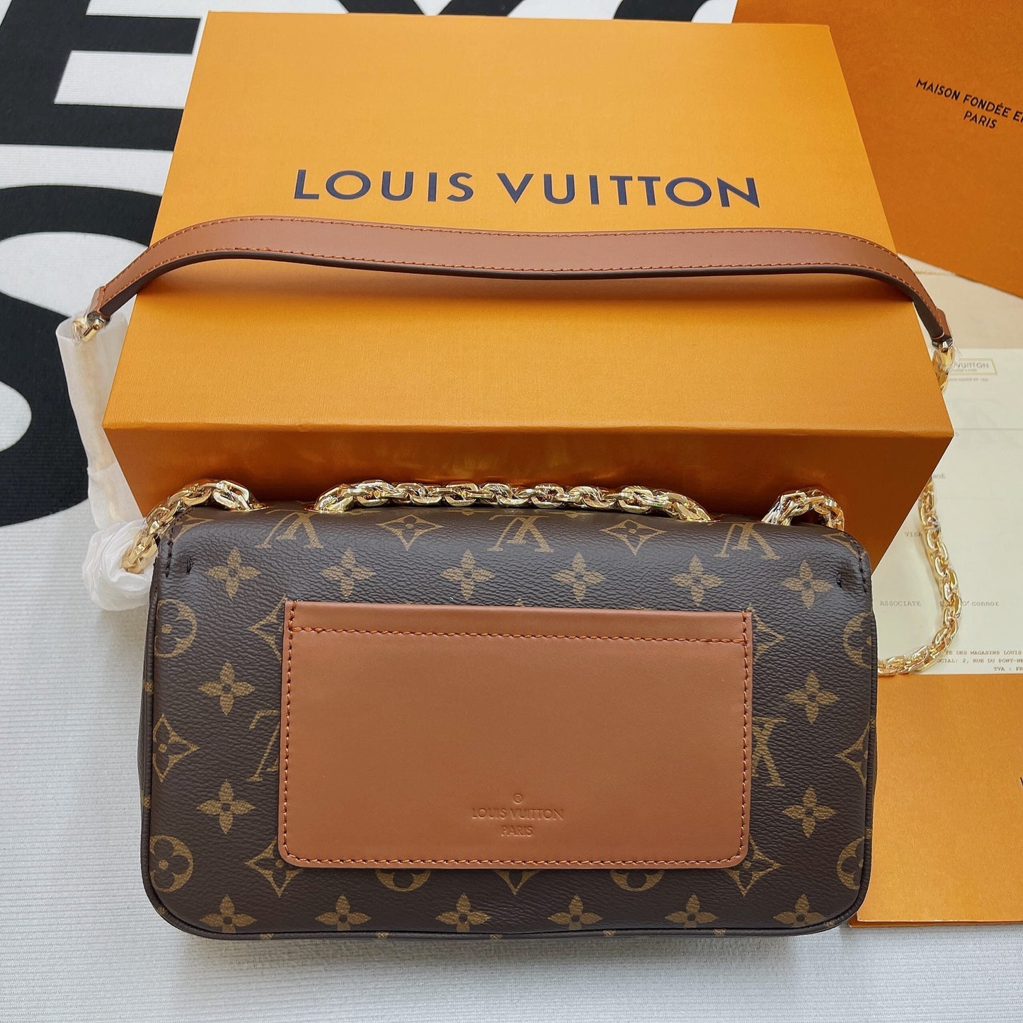 Top Quality Marceau Monogram Canvas Caramel Brown For Women,  Shoulder and Crossbody Bags 9.6in/24.5cm Top Quality M46127