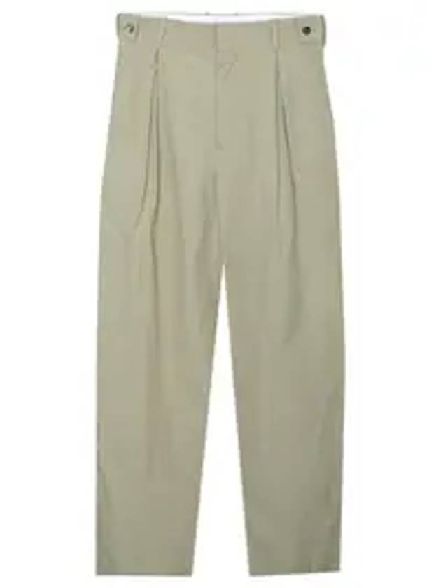 Luxury Bottega Veneta Cotton Straight Pants Beige