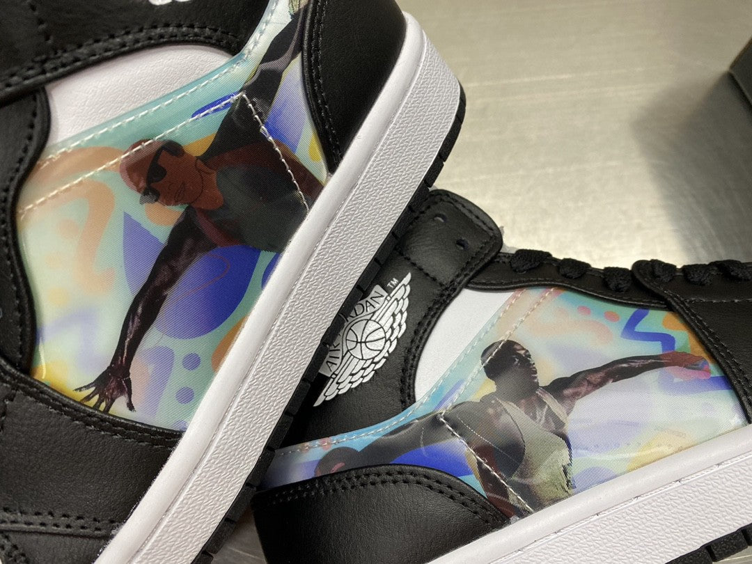 Top Quality Jordan 1 Mid Wmns ‘Hologram’ Black For Men DR9495-001
