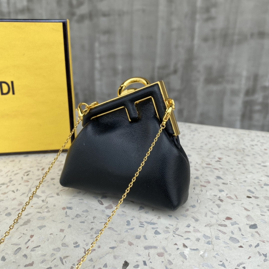 Top QualityTop Quality Nano Top QualityTop Qualityrst Charm Black Bag For Woman 10cm/4in