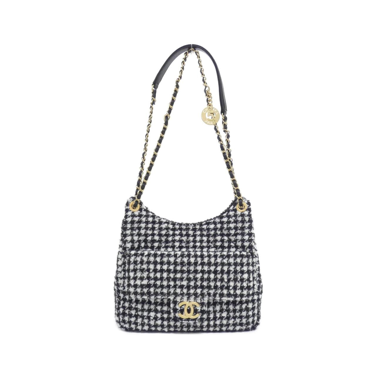 Chanel AS4322 Cotton Tweed Shoulder Bag