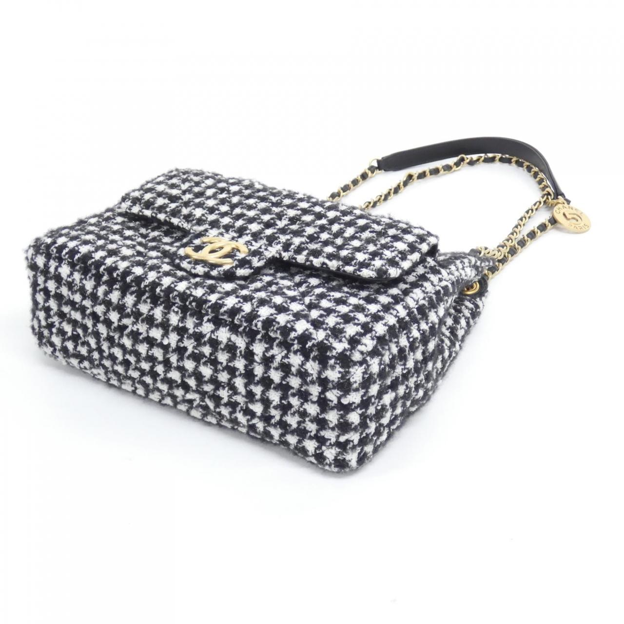 Chanel AS4322 Cotton Tweed Shoulder Bag