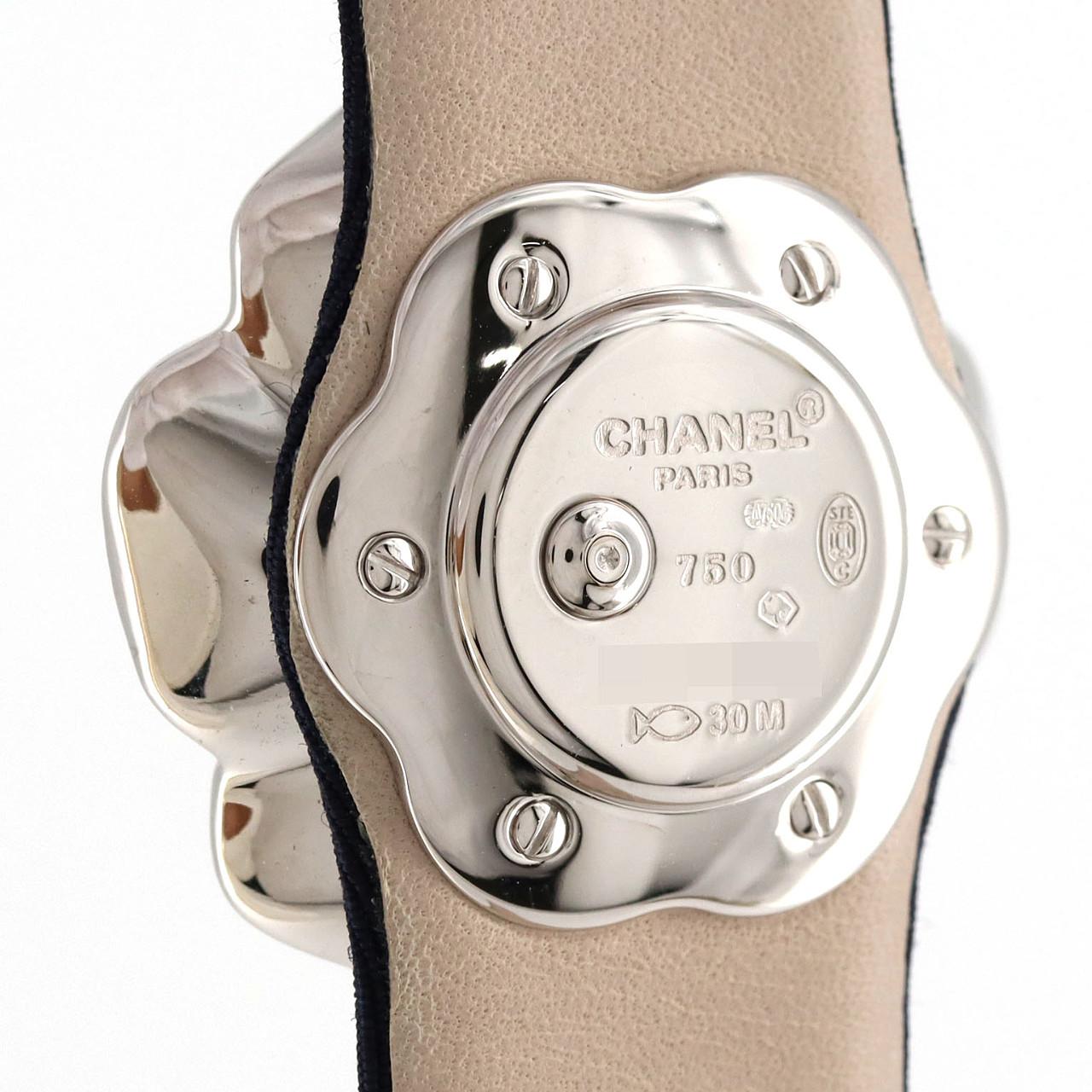 Chanel Camelia White Gold Watch
