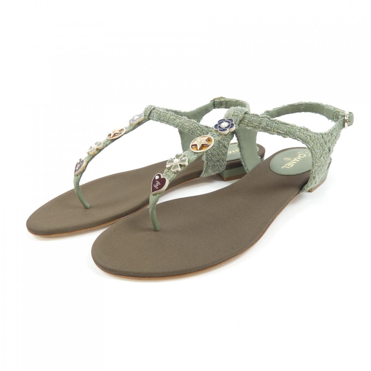 Chanel G32505X52001 Tweed Sandals