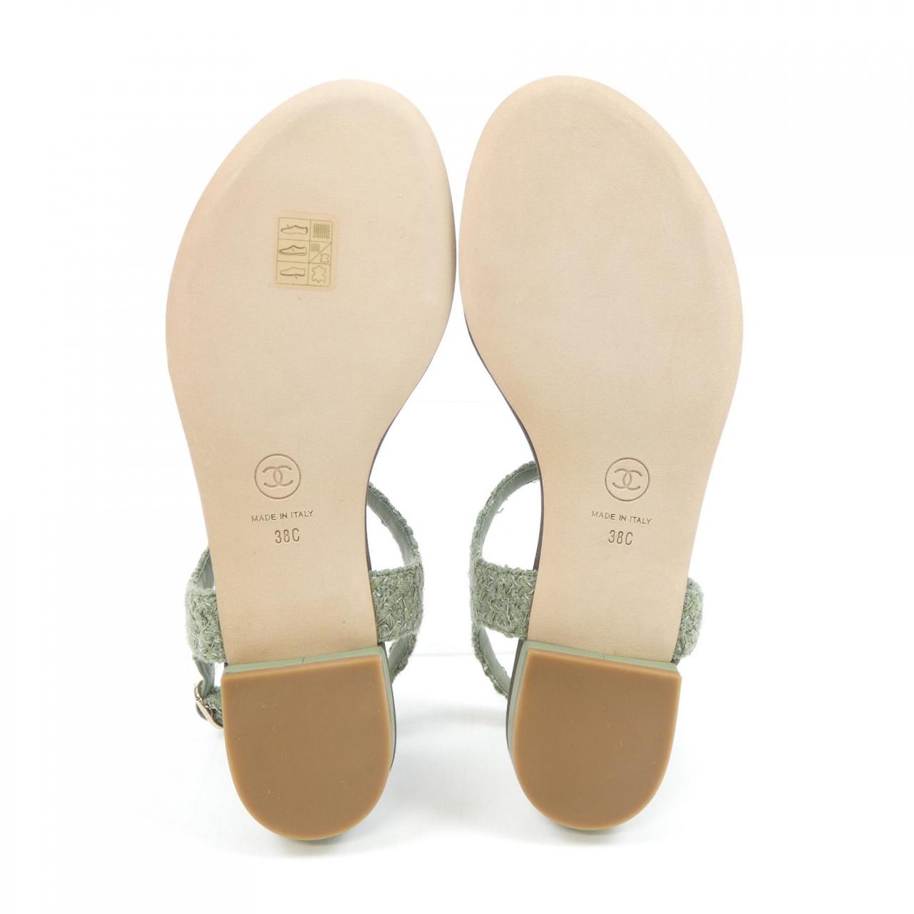 Chanel G32505X52001 Tweed Sandals