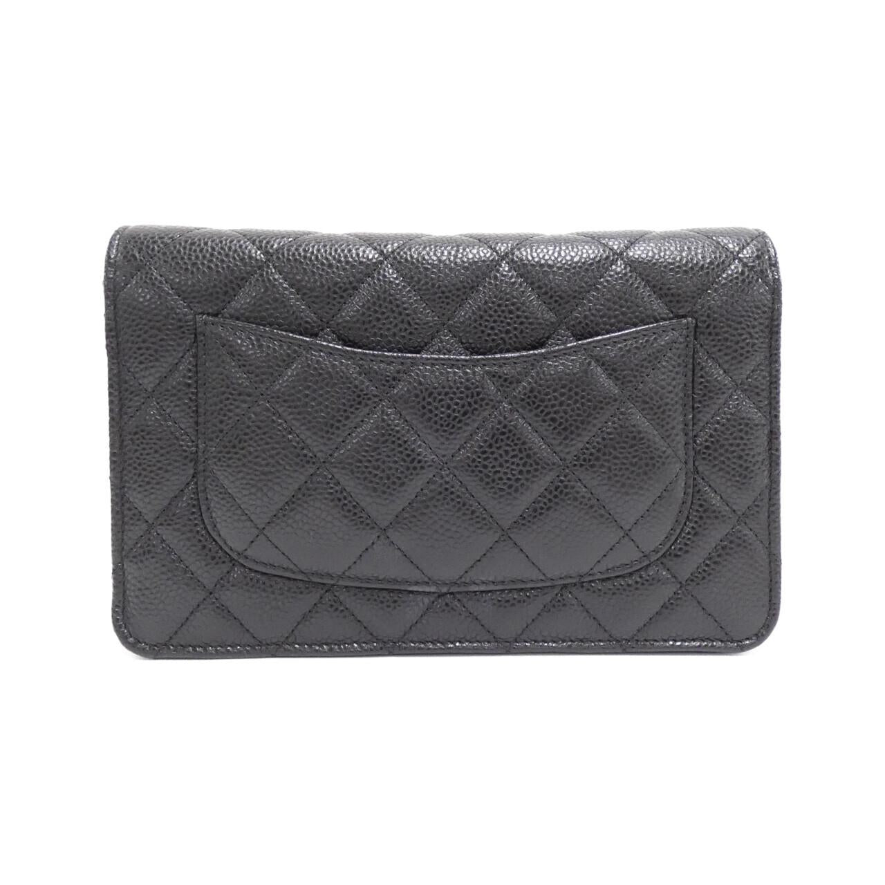 Chanel Timeless Classic Line Caviar Skin Chain Wallet