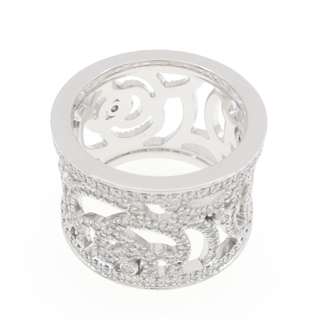 Chanel Camelia 750 White Gold Diamond Ring