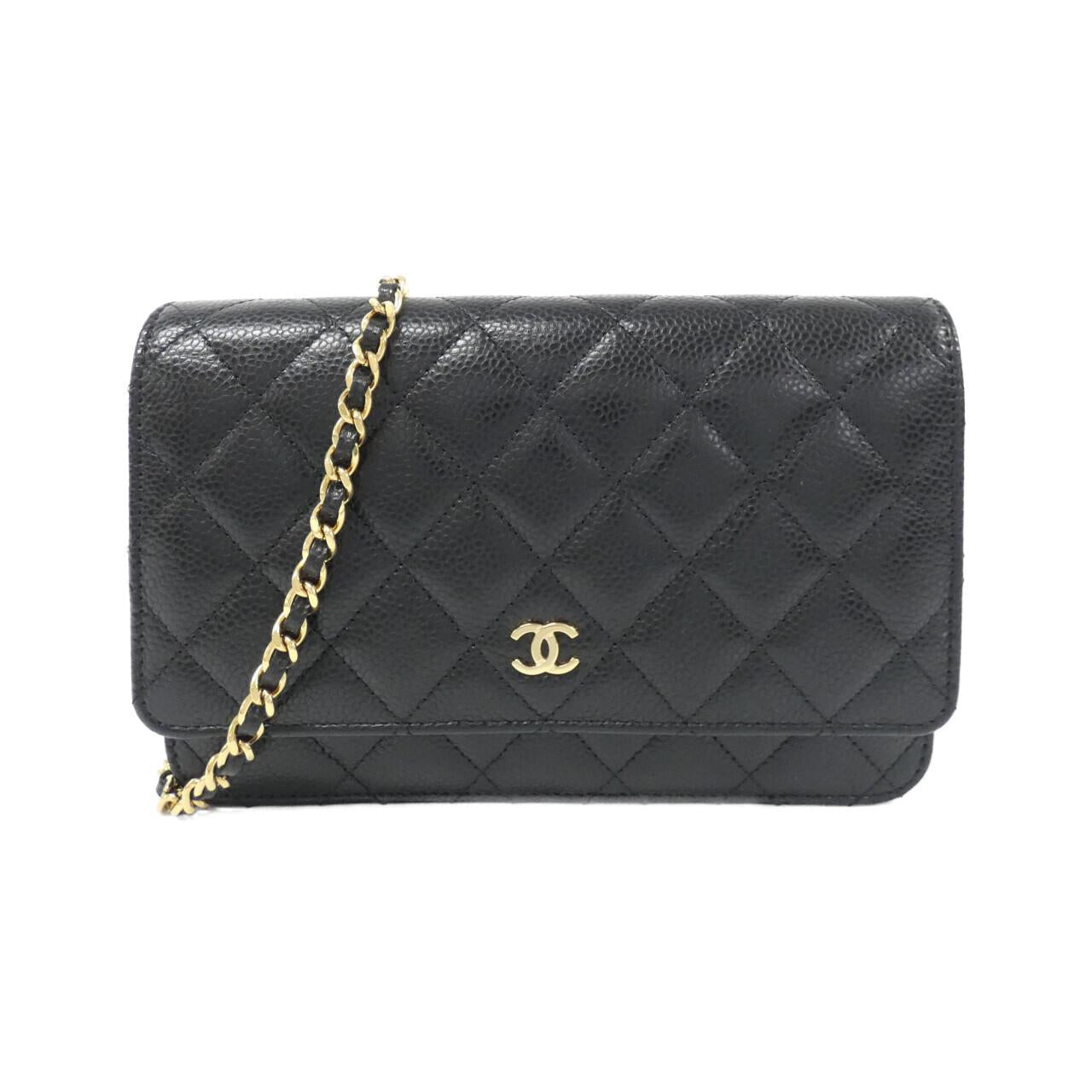 Chanel Timeless Classic Caviar Wallet on Chain
