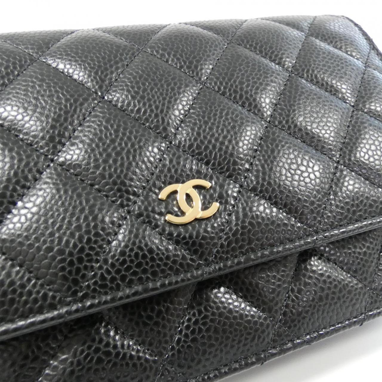 Chanel Timeless Classic Caviar Wallet on Chain