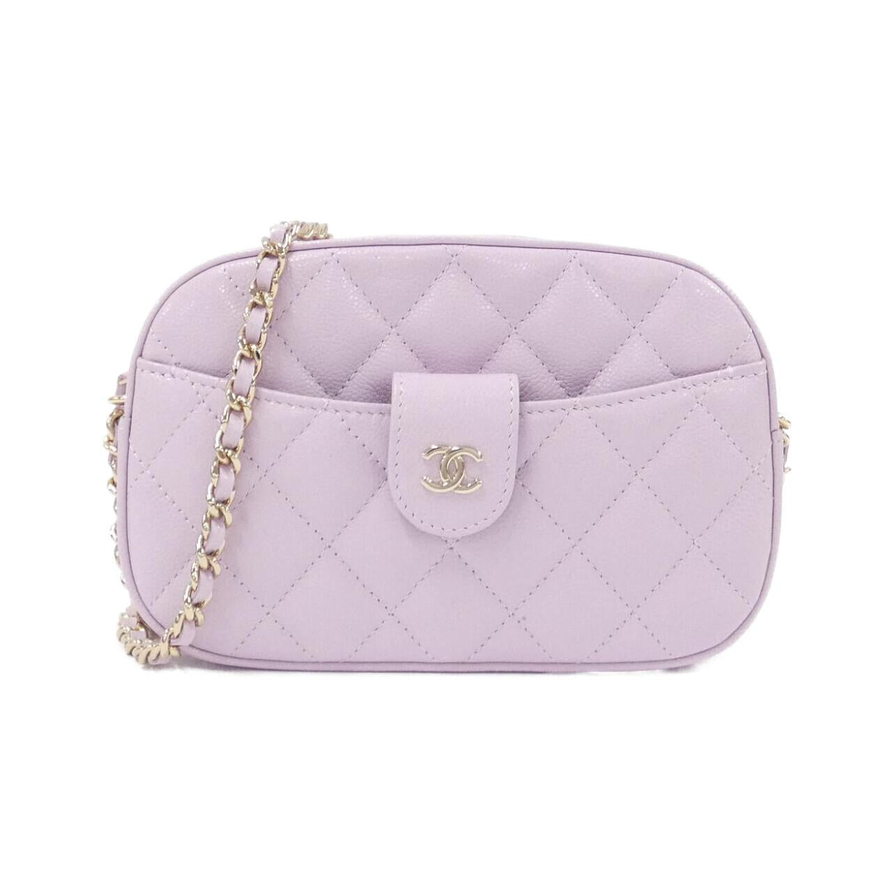 Chanel AP3998 Caviar Skin Chain Clutch
