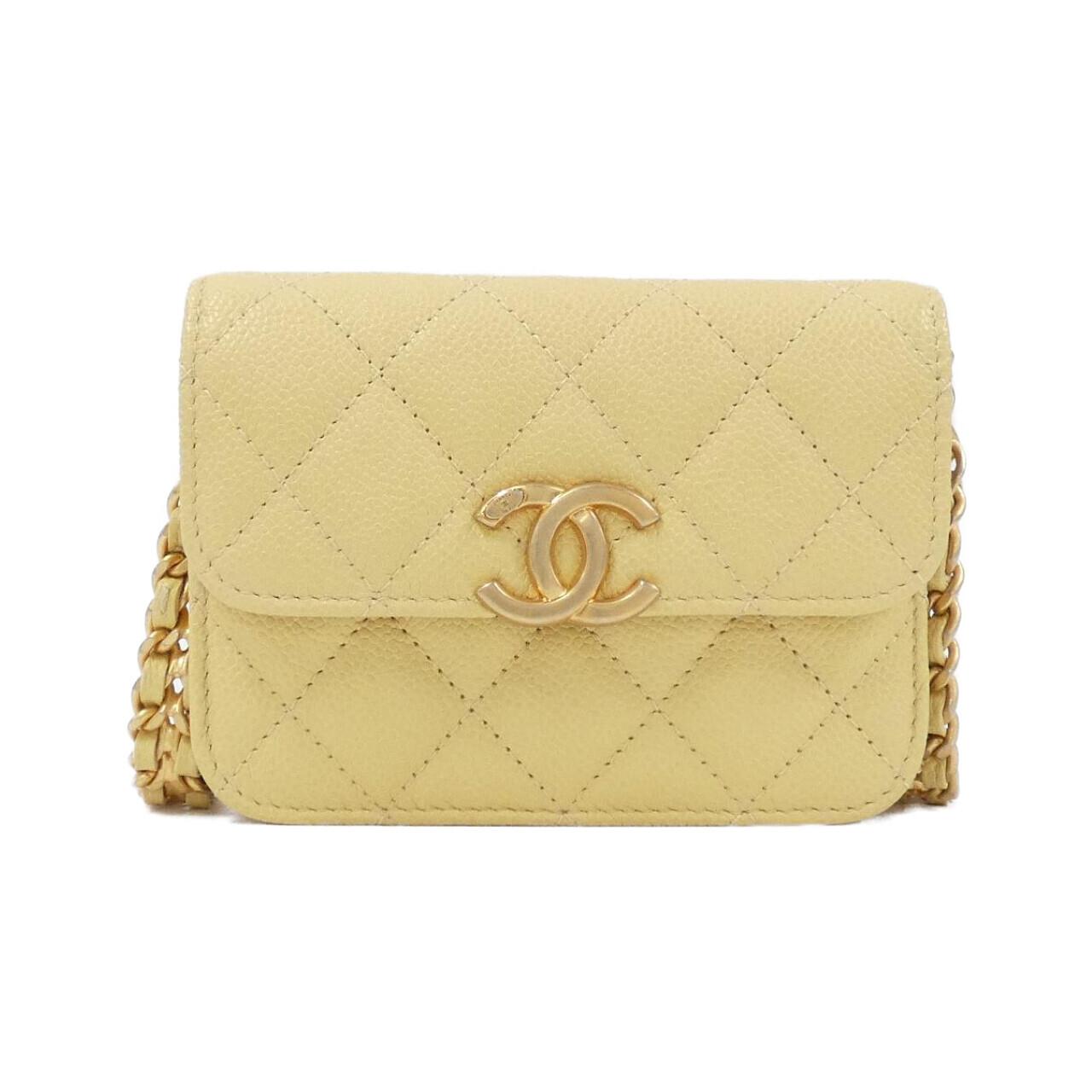 Chanel AP2629 Caviar Skin Chain Clutch