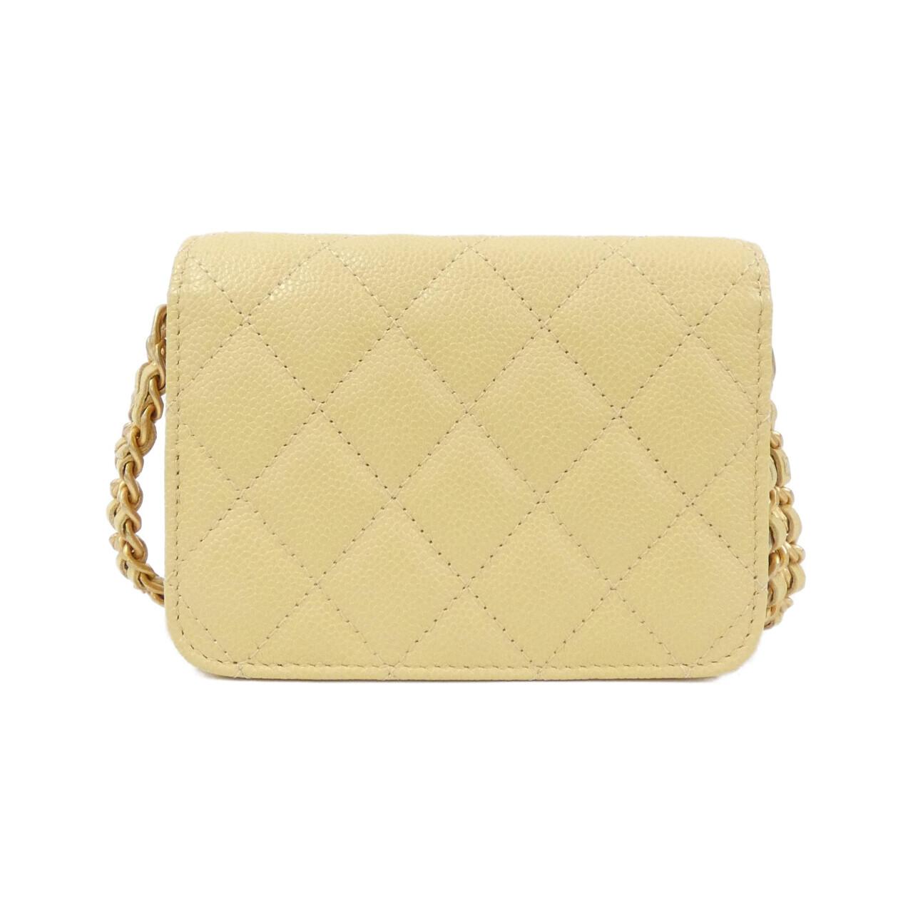 Chanel AP2629 Caviar Skin Chain Clutch