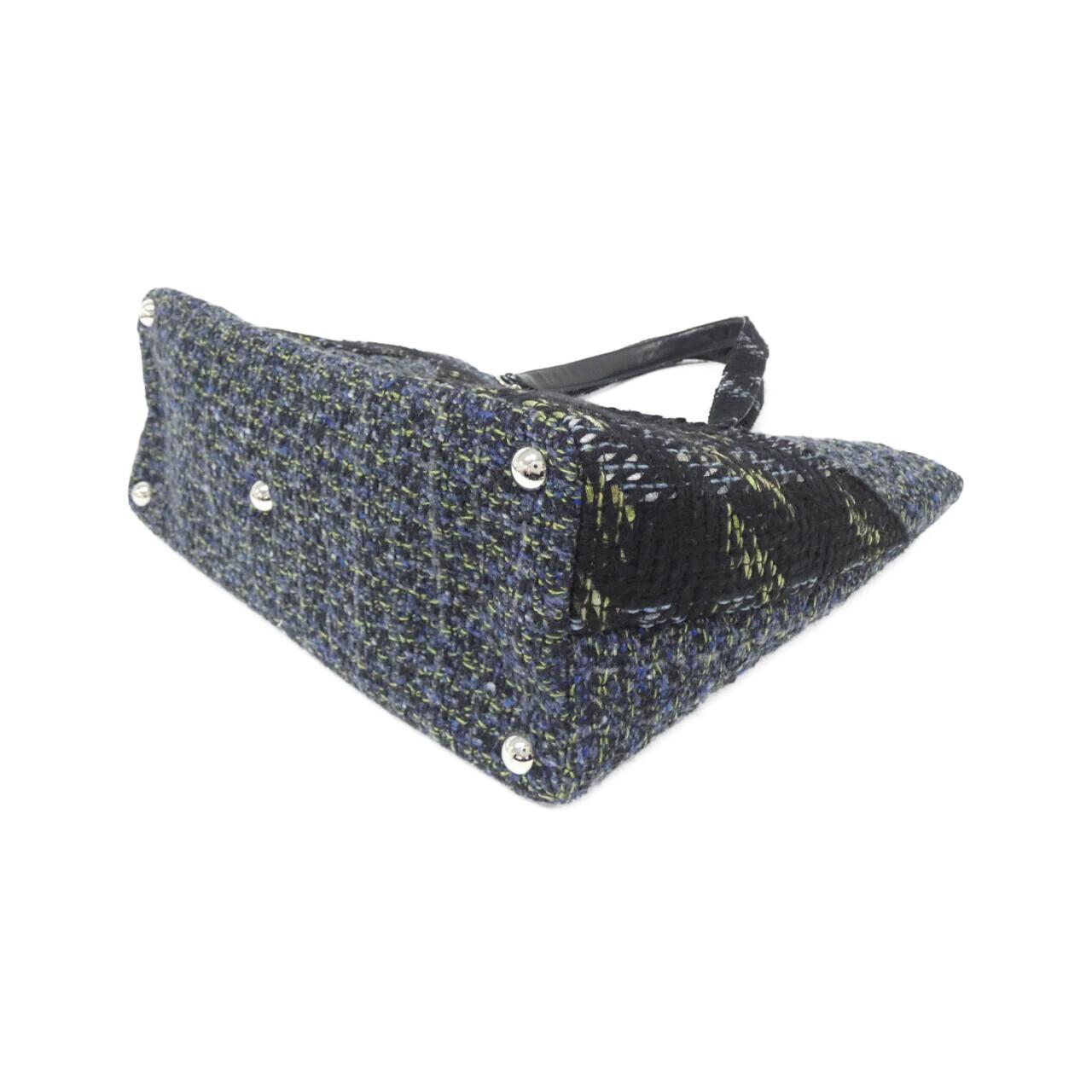 Chanel Cambon Line Tweed Shoulder Bag