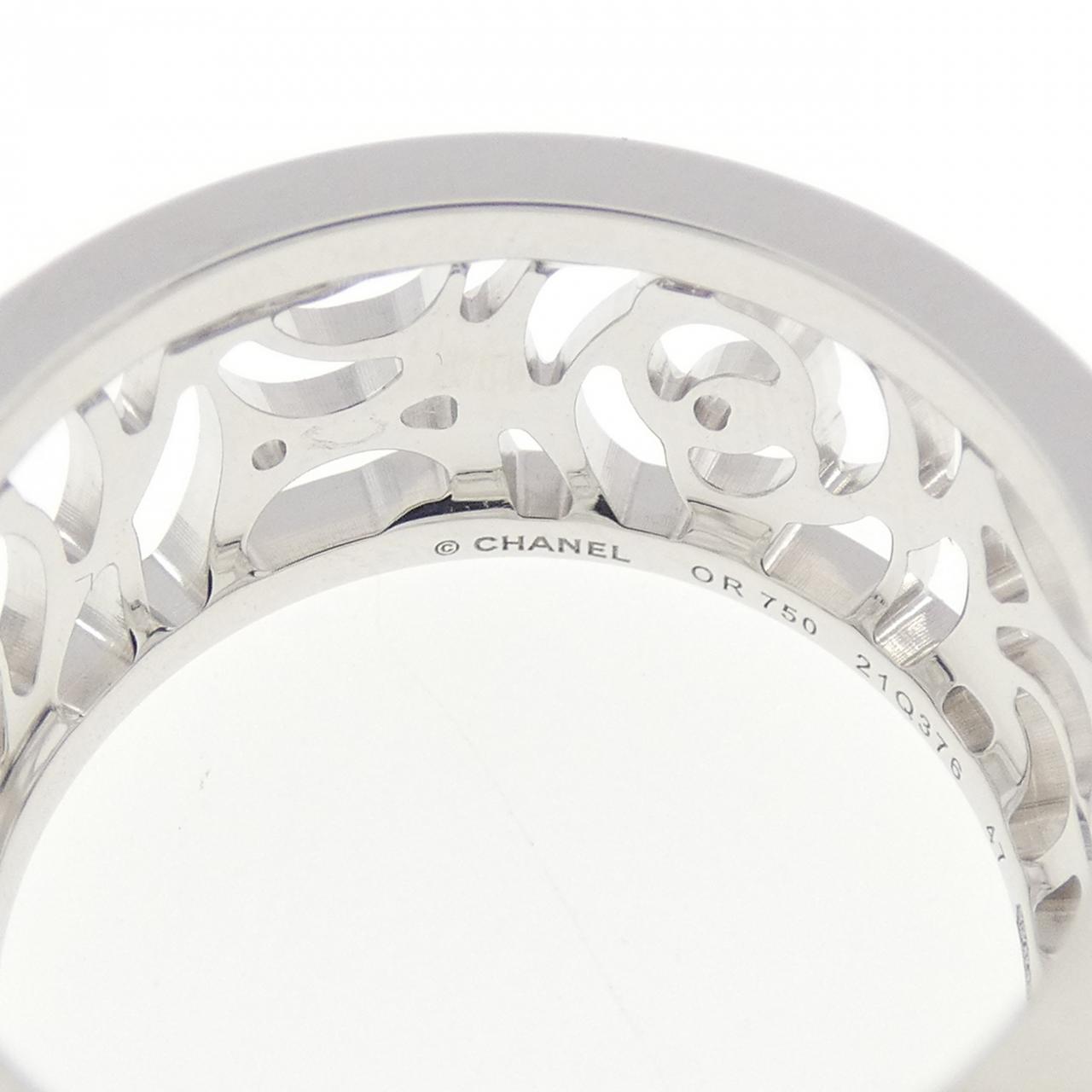 Chanel Camelia 750 White Gold Ring