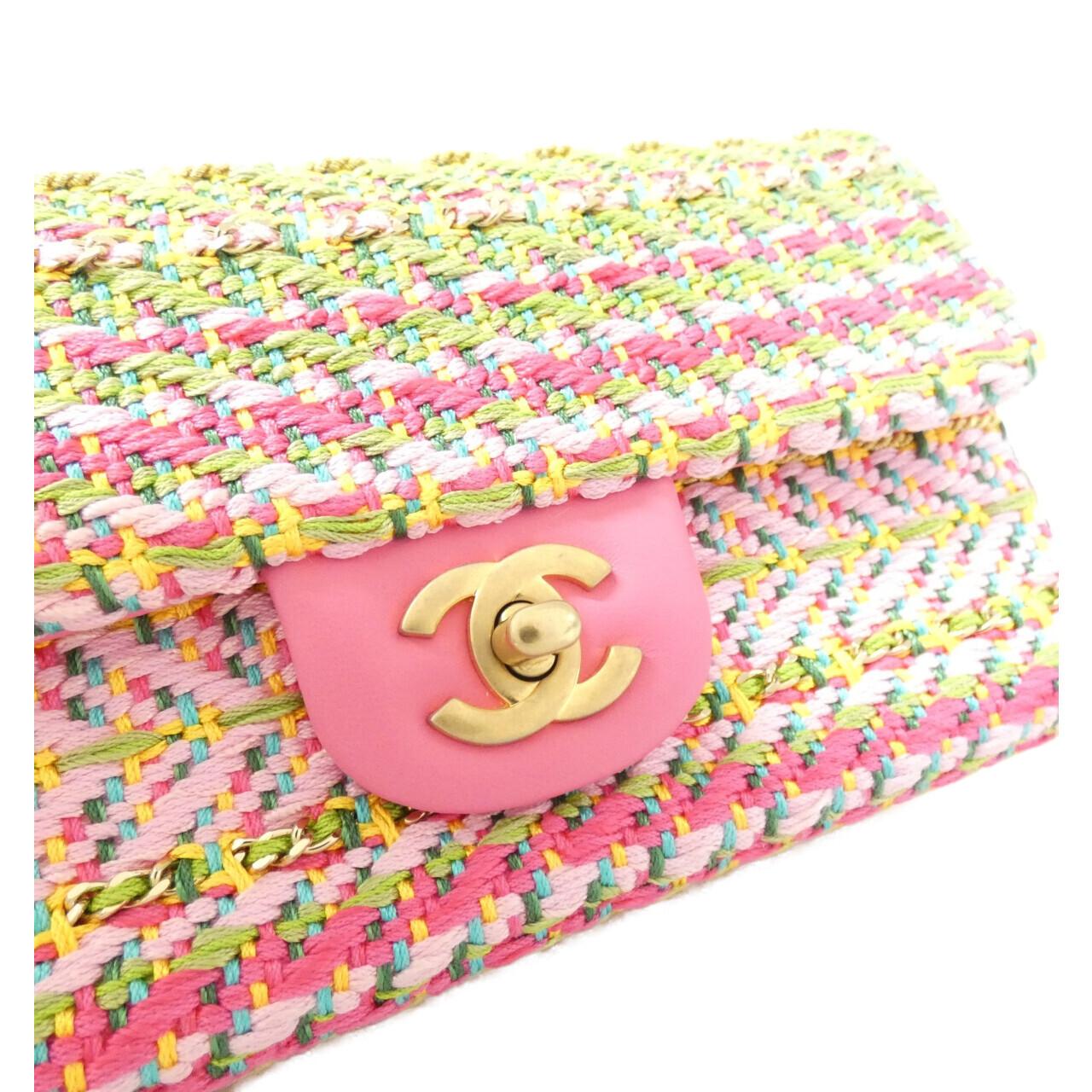 Chanel Cotton Mix Fiber Shoulder Bag