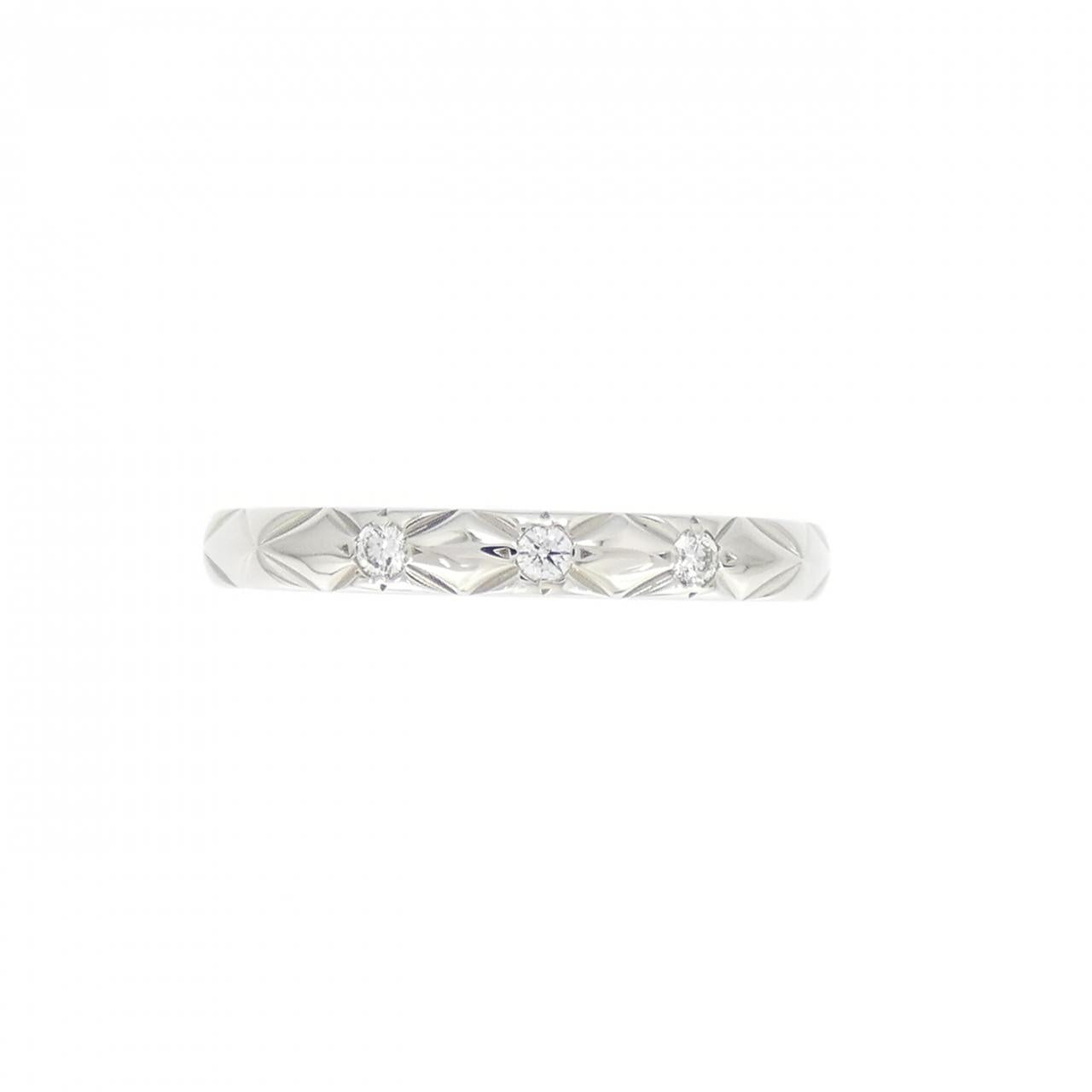Chanel Matelassé Platinum 950 Diamond Ring