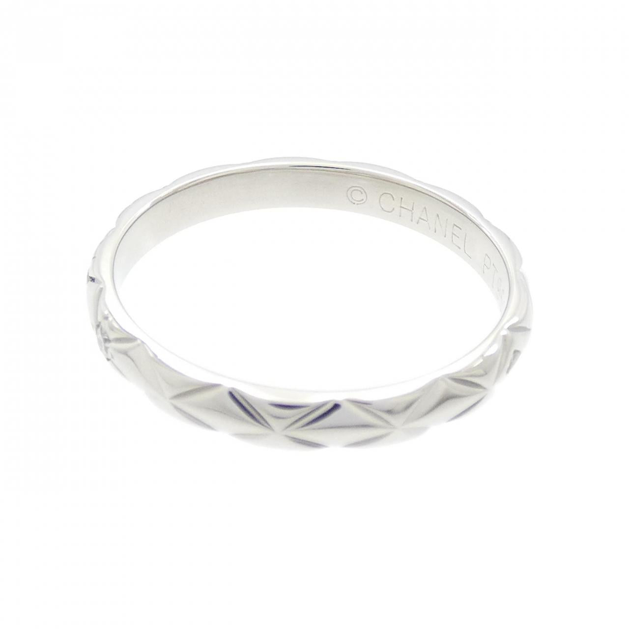 Chanel Matelassé Platinum 950 Diamond Ring