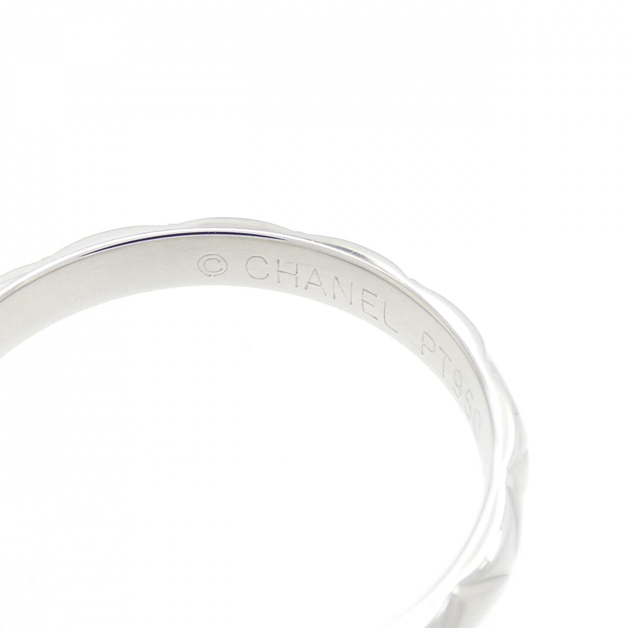 Chanel Matelassé Platinum 950 Diamond Ring
