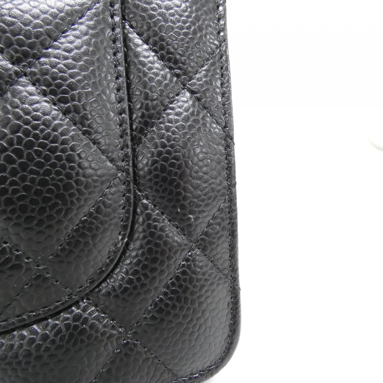 Chanel Timeless Classic Line Caviar Skin Wallet on Chain