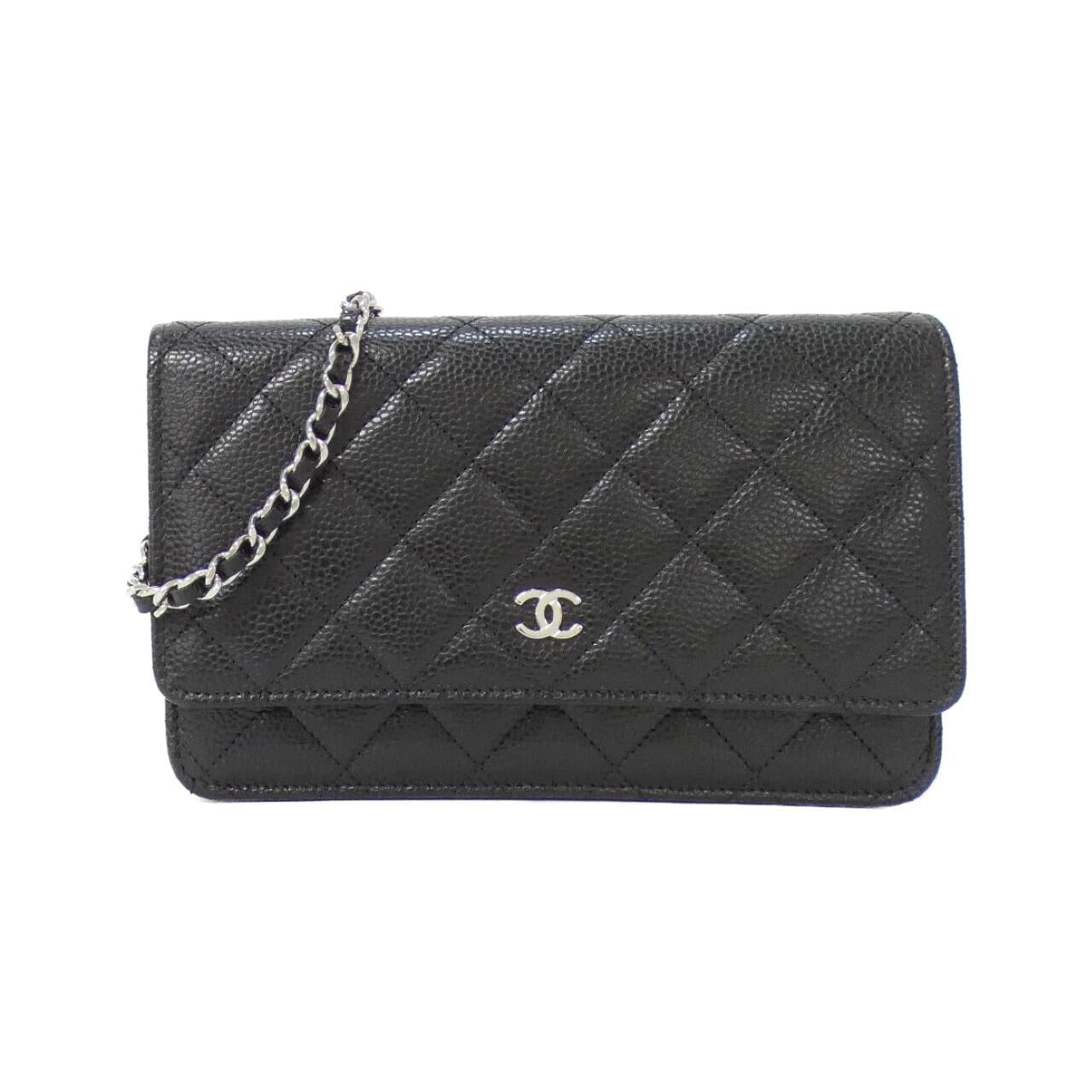 Chanel Timeless Classic Caviar Wallet on Chain