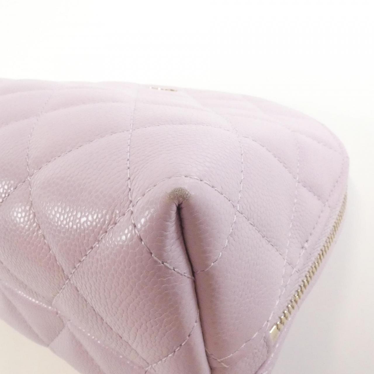 Chanel Timeless Classic Caviar Skin Pouch