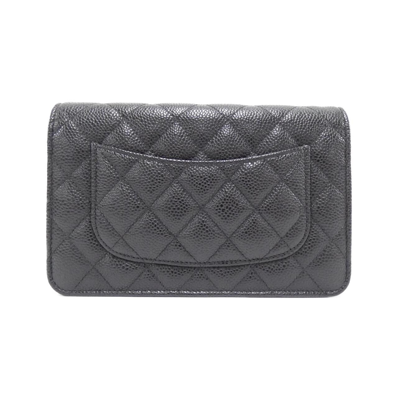 Chanel Timeless Classic Caviar Skin Wallet on Chain