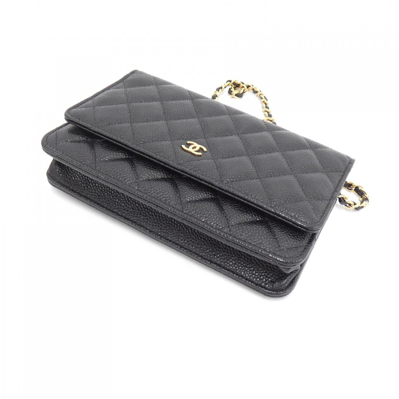 Chanel Timeless Classic Caviar Skin Wallet on Chain