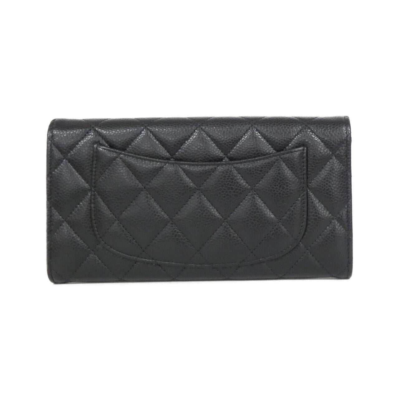 Chanel Timeless Classic Caviar Skin Long Wallet