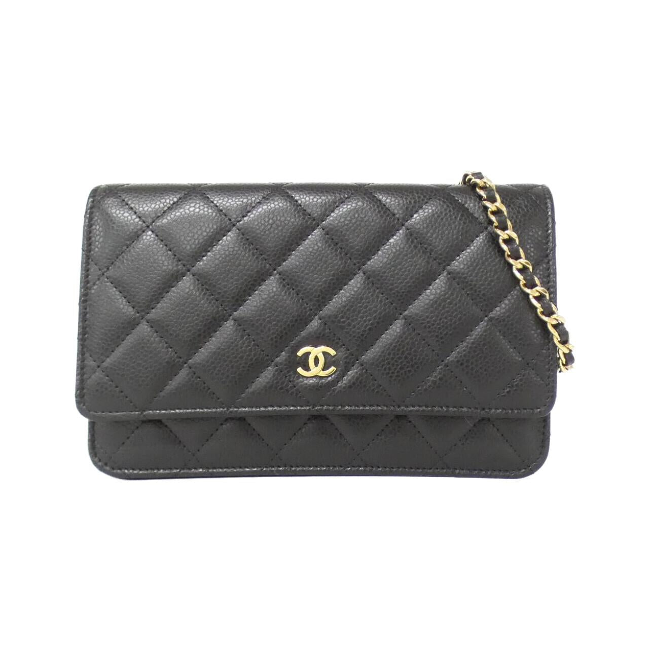 Chanel Timeless Classic Caviar Skin Wallet on Chain