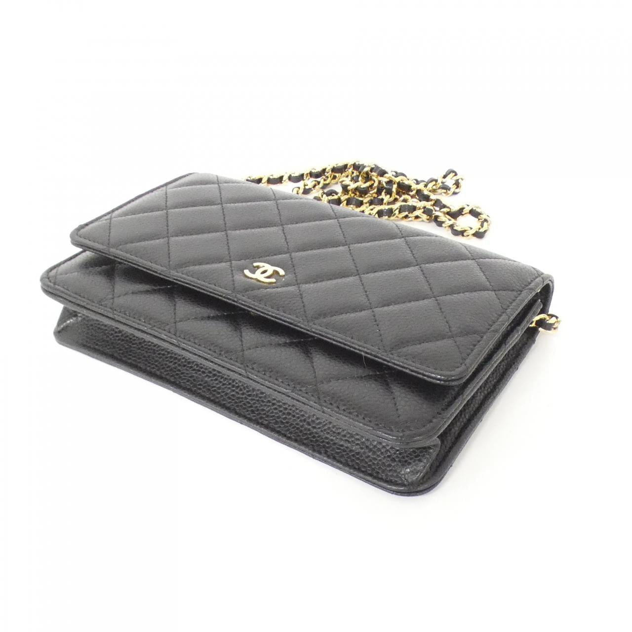 Chanel Timeless Classic Caviar Skin Wallet on Chain