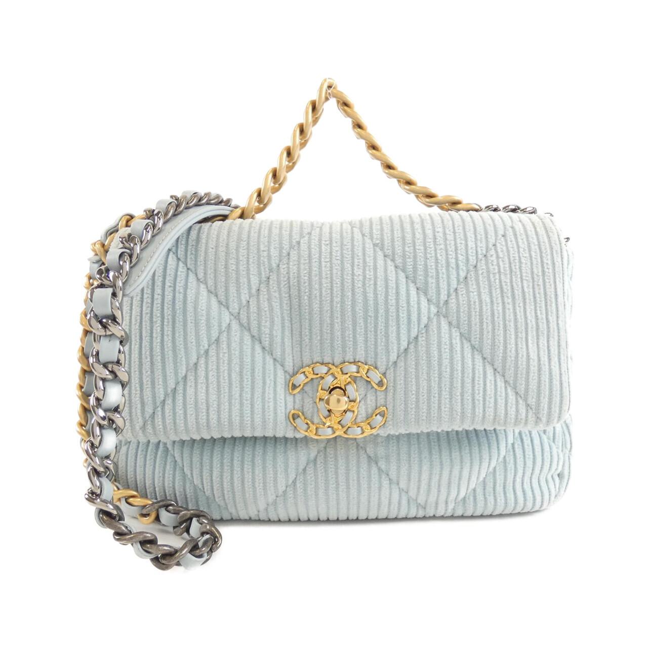 Chanel Chanel 19 Corduroy Shoulder Bag